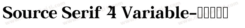 Source Serif 4 Variable字体转换